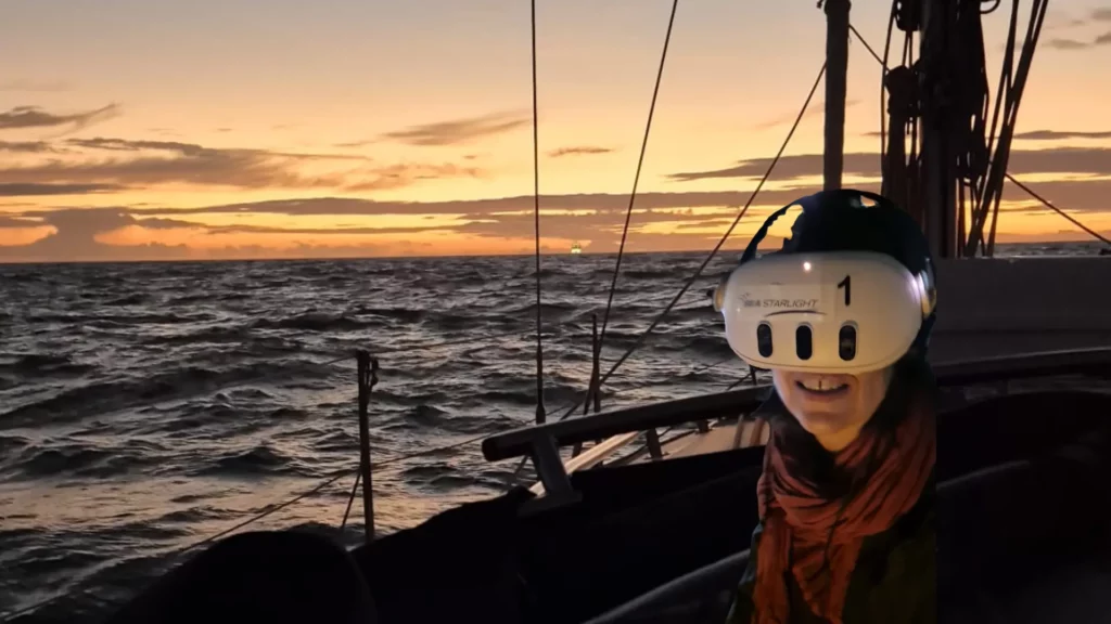 Navigation nocturne et observation des étoiles dans la baie de Cadix avec Las Guiritanas.